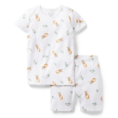 bunny short easter pajamas