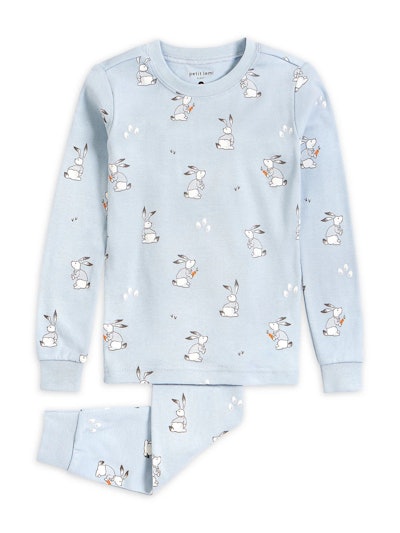 blue bunny easter pajamas