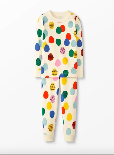 colorful egg easter pajamas