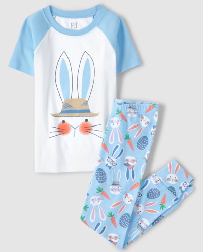 blue bunny pajamas for easter