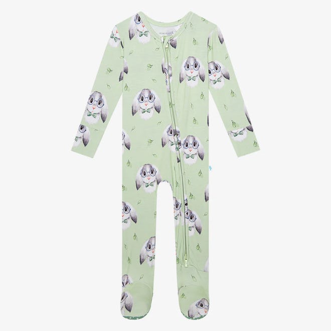 green bunny pajamas easter