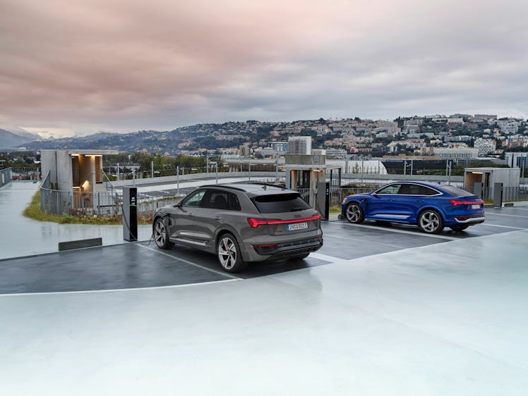Audi EVs charging