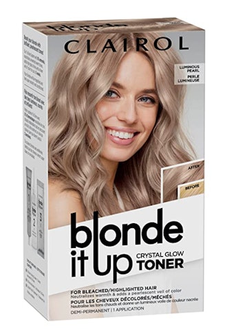 Clairol Blonde It Up Crystal Glow Toners Demi-Permanent Hair Dye, Luminous Pearl