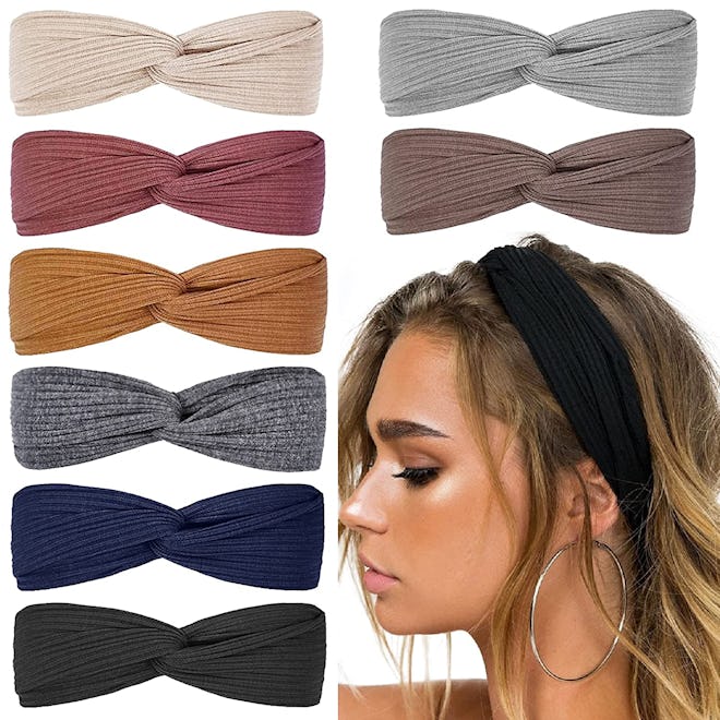 Huachi Top Knot Headbands (8-Pack)