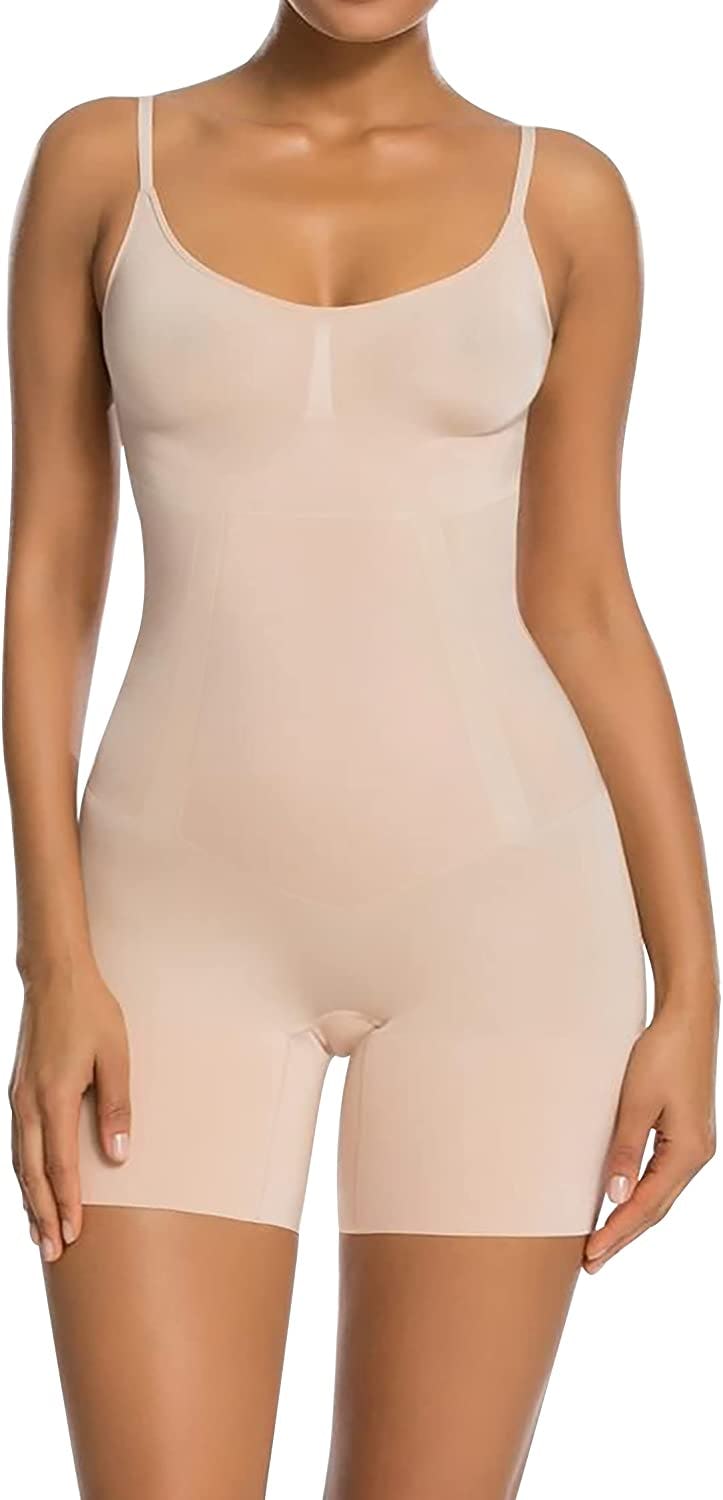 SHAPERX Mid-Thigh Seamless Bodysuit