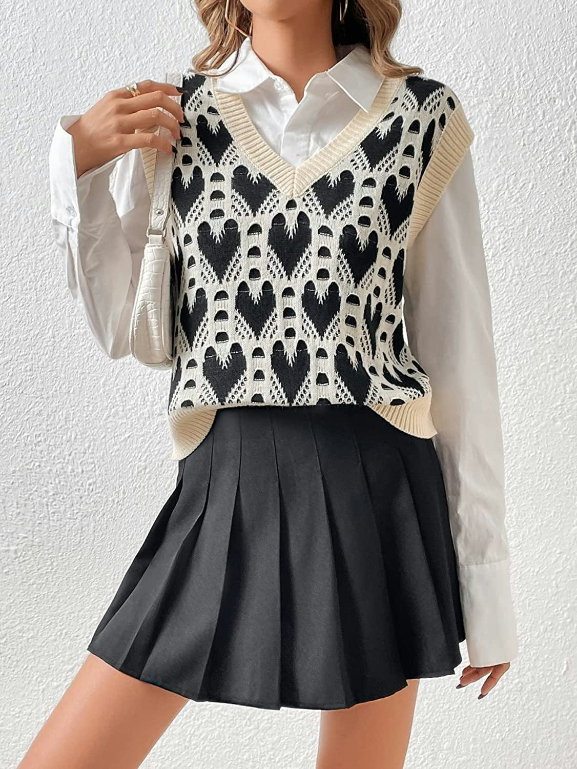 SweatyRocks Knitted Sweater Vest