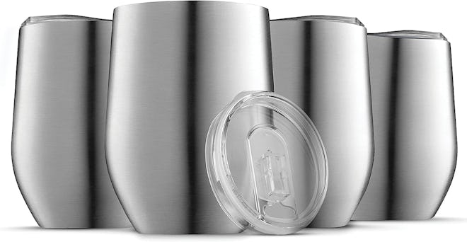 FineDine Triple-Insulated Wine Tumbler (4-Pack)