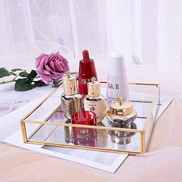 SOOYEE Gold Mirrored Tray