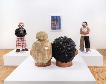 A look at Haylie and Sydnie Jimenez’s art show, Two Heads, in New York City.