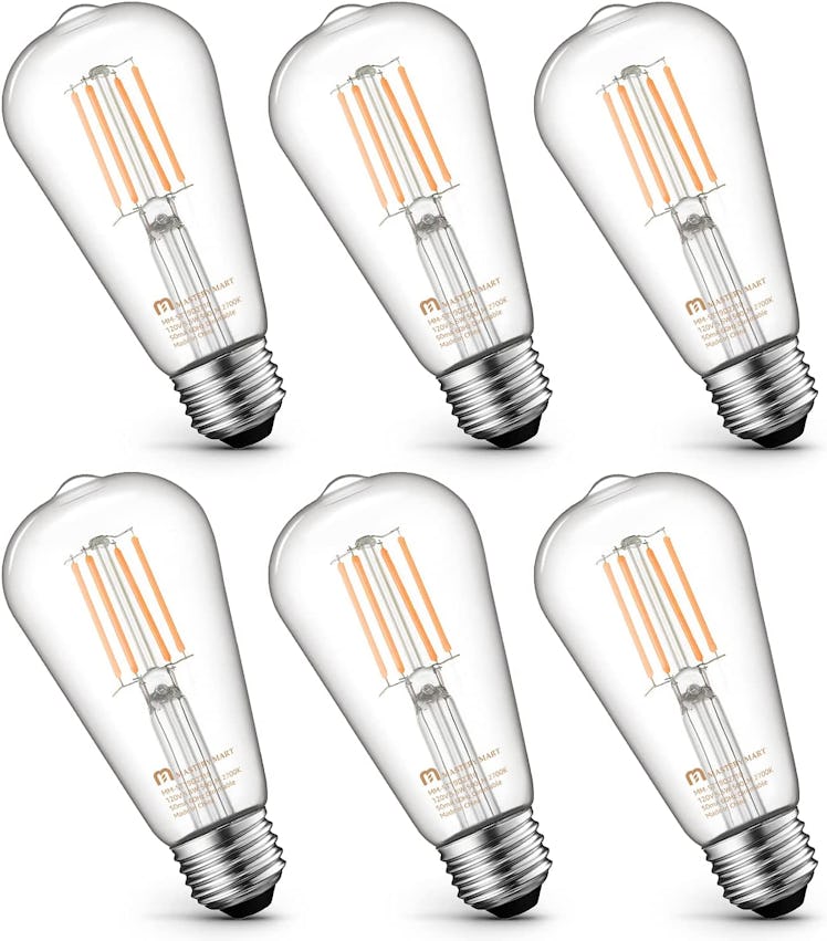 MASTERY MART Vintage Dimmable Light Bulbs (6-Pack)