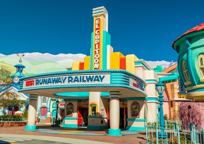 The Runaway Railway building in Mickey’s Toontown.