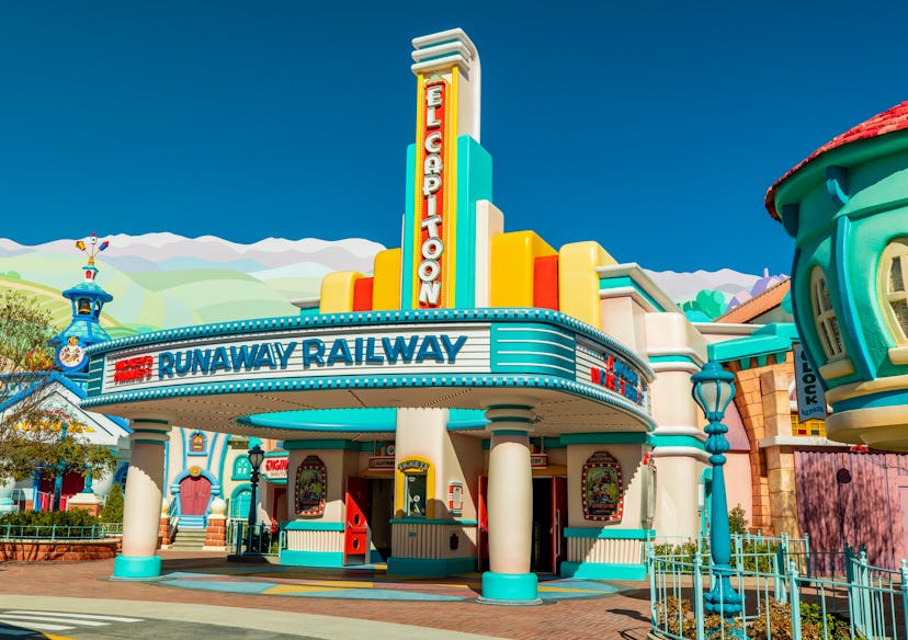 The Runaway Railway building in Mickey’s Toontown.