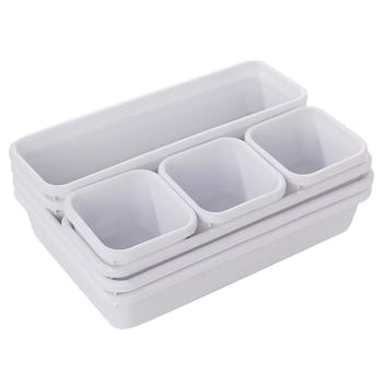 8 Piece Stackable Drawer Organizers