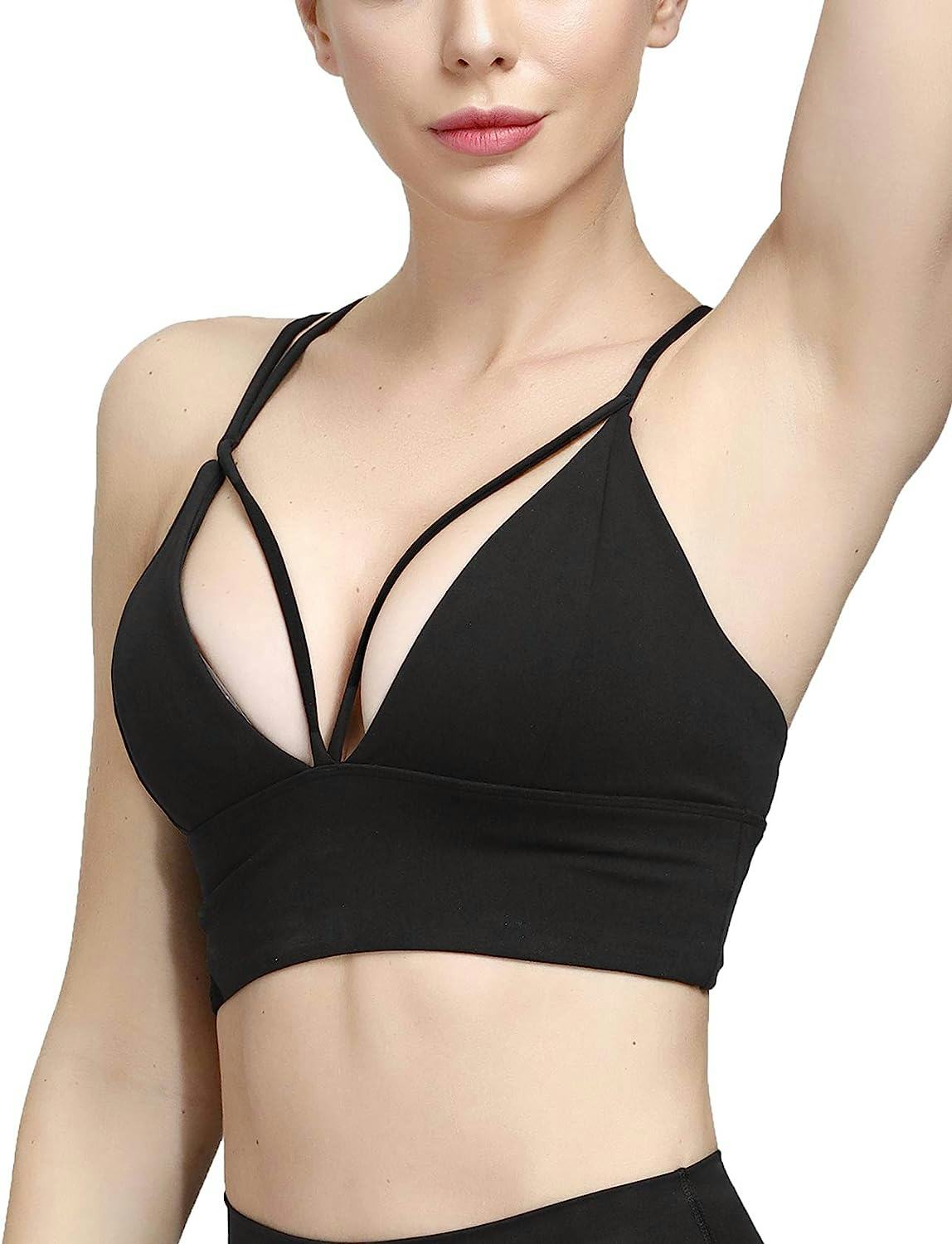 MotoRun Padded Criss Cross Sports Bra
