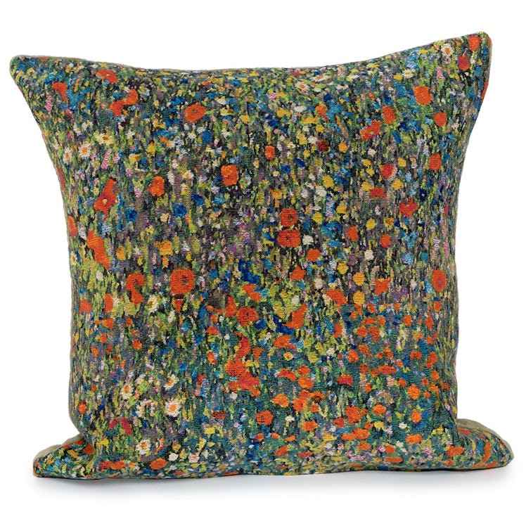Gustav Klimt Flower Tapestry Pillows