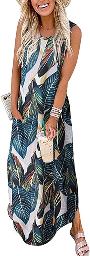 ANRABESS Sleeveless Maxi Dress