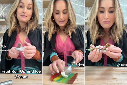 I Tried The Viral Fruit Roll-Up Ice Cream Trend, &amp; I Have Thoughts