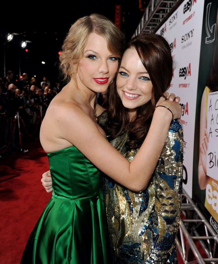 Emma Stone and Taylor Swift appeared at the 2010 premiere of 'Easy A' together.