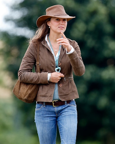 kate middleton attends the Festival of British Eventing at Gatcombe Park on August 6, 2005 in Stroud...