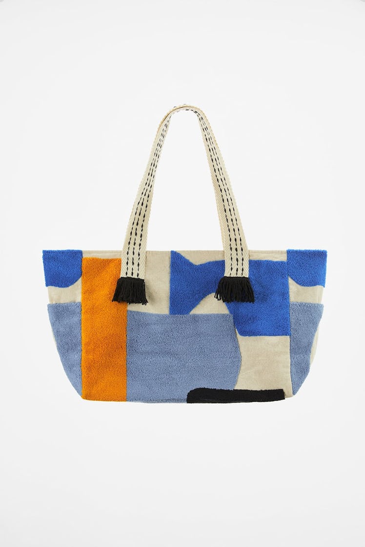 Solid Color Jacquard Bag