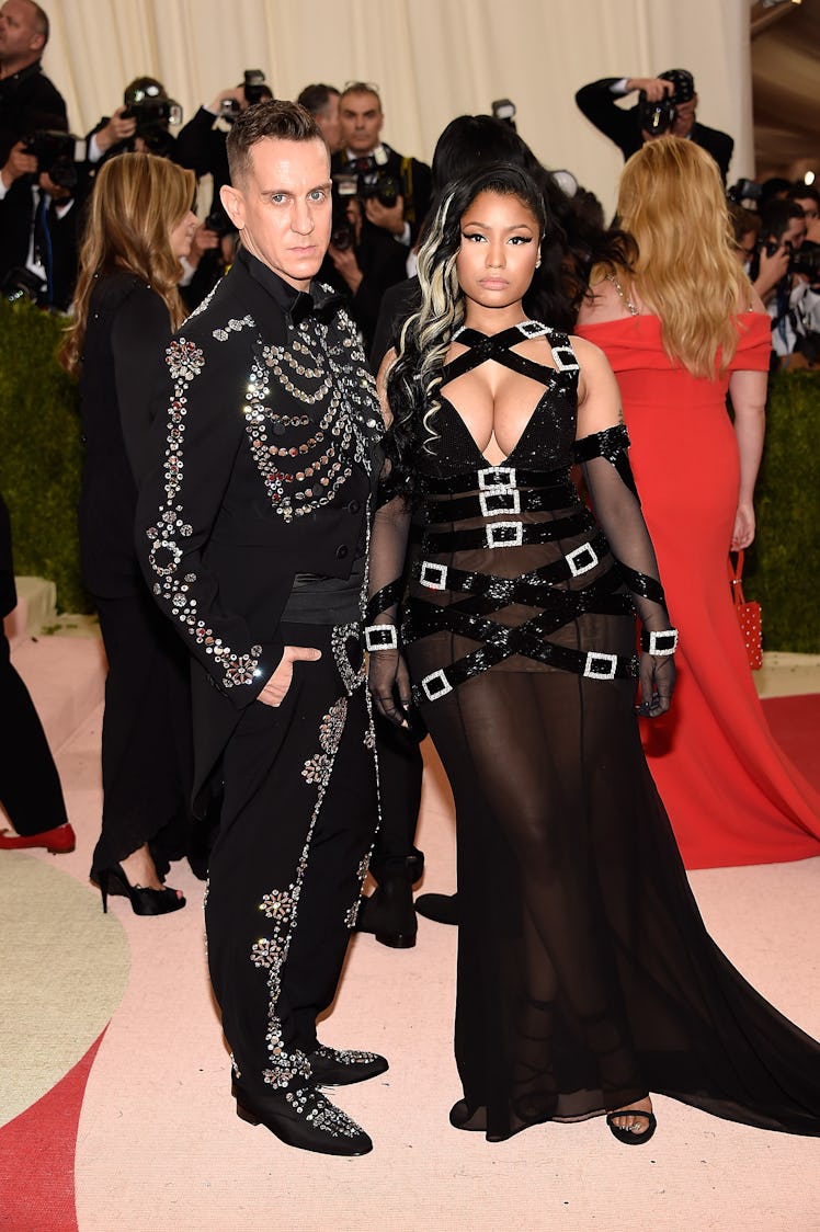 Jeremy Scott and Nicki Minaj attends "Manus x Machina: Fashion In An Age Of Technology" Costume Inst...
