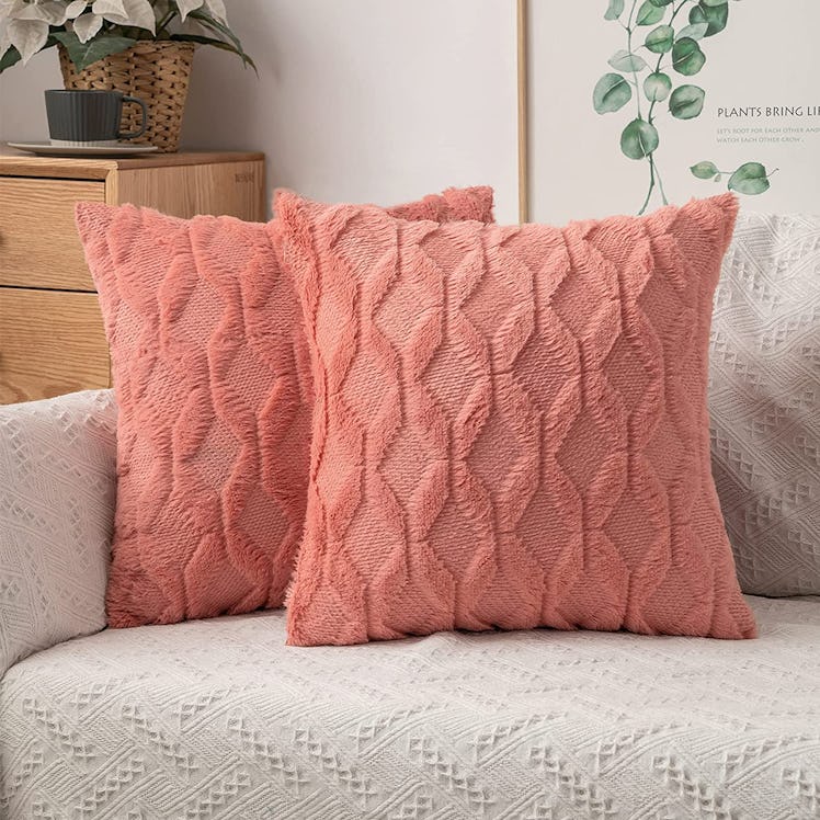 MIULEE Coral Throw Pillow Covers (Set of 2)