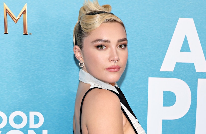 Florence Pugh's 'A Good Person' Promo Dresses Feature Sideboob & Lace