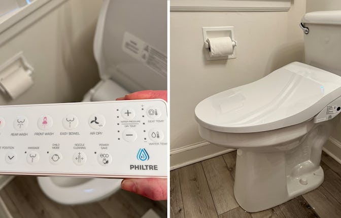 Philtre electric bidet attachment