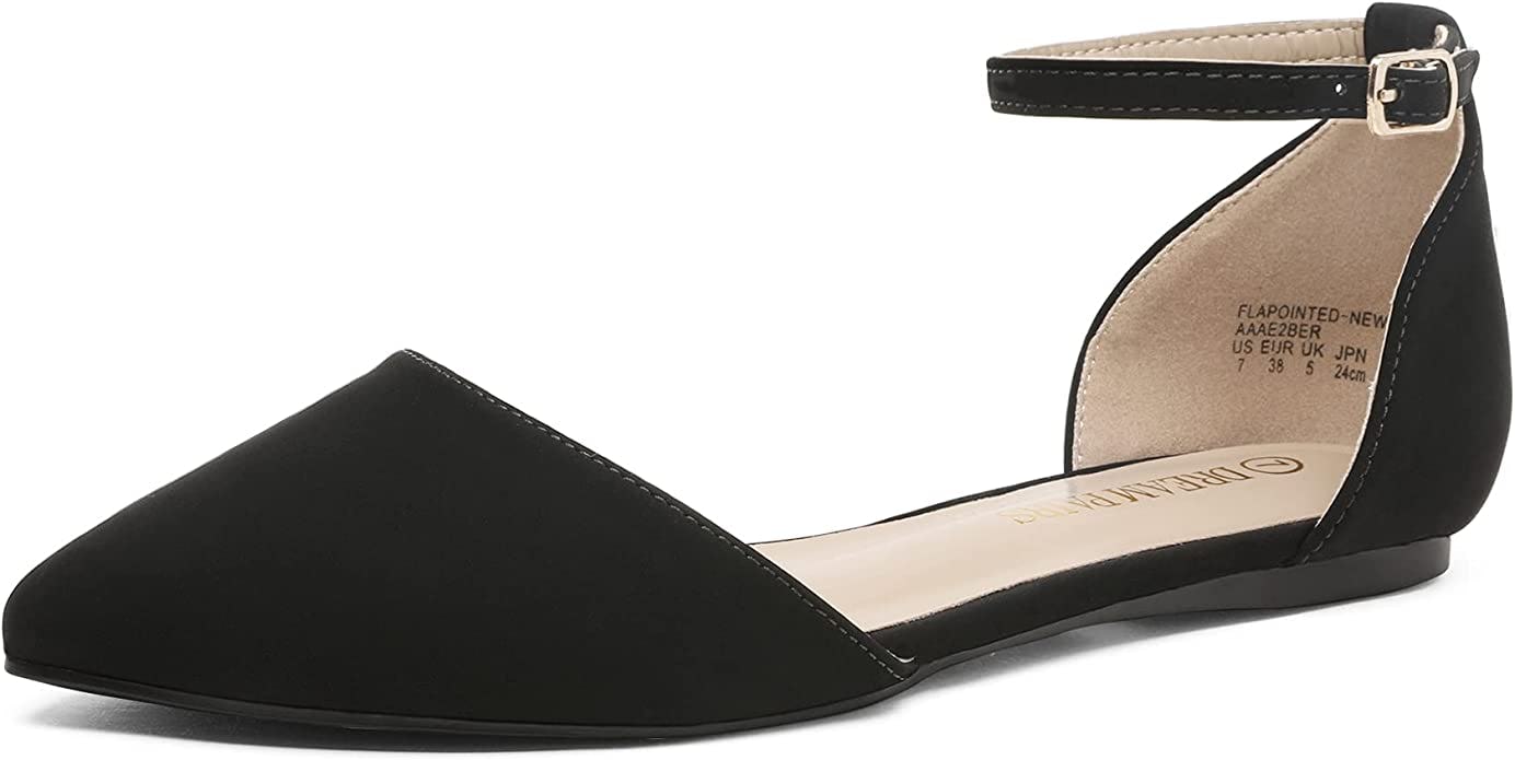 DREAM PAIRS Women&rsquo;s D&rsquo;Orsay Casual Soft Ballet Flats Shoes