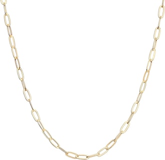 PAVOI 14K Gold Plated Figaro Chain Necklace 