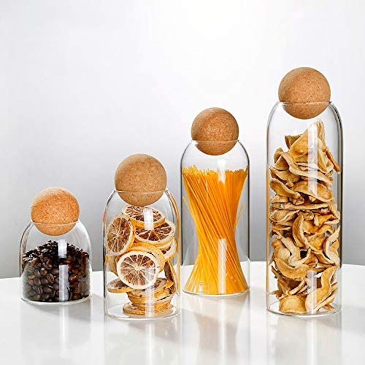 SAPHALTON Glass Jar Set (4 Pieces)