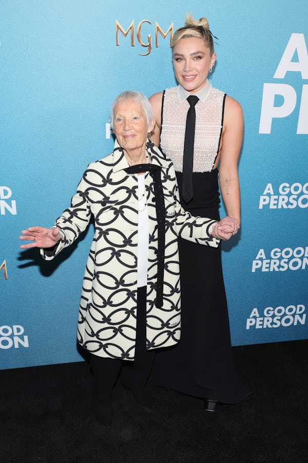 Florence Pugh and her grandmother Pat Mackin 'A Good Person' screening