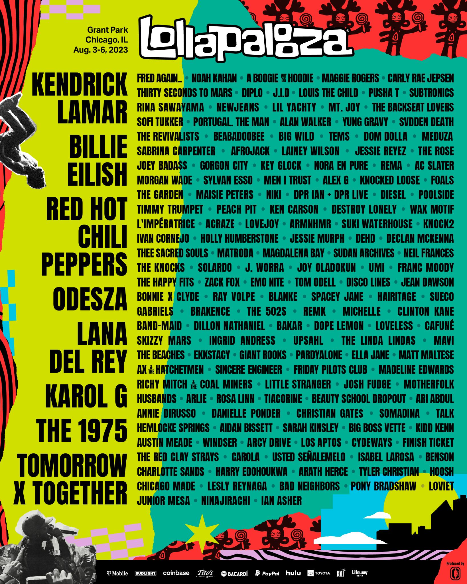 Lollapalooza 2023 Lineup, Dates & Location, How To Buy Tickets