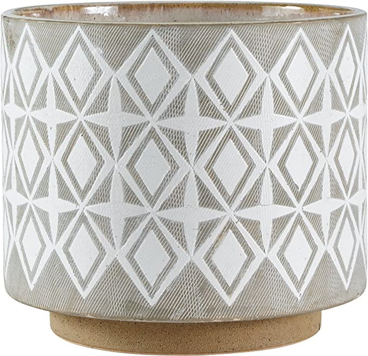 Rivet Geometric Ceramic Planter Pot