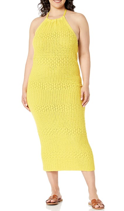 The Drop Jayla Crochet Midi Dress
