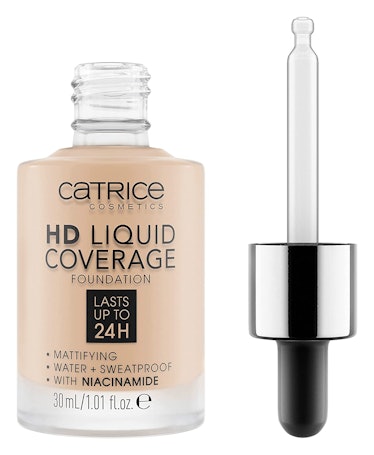 catrice hd liquid coverage foundation is the best drugstore foundation for rosacea and oily skin