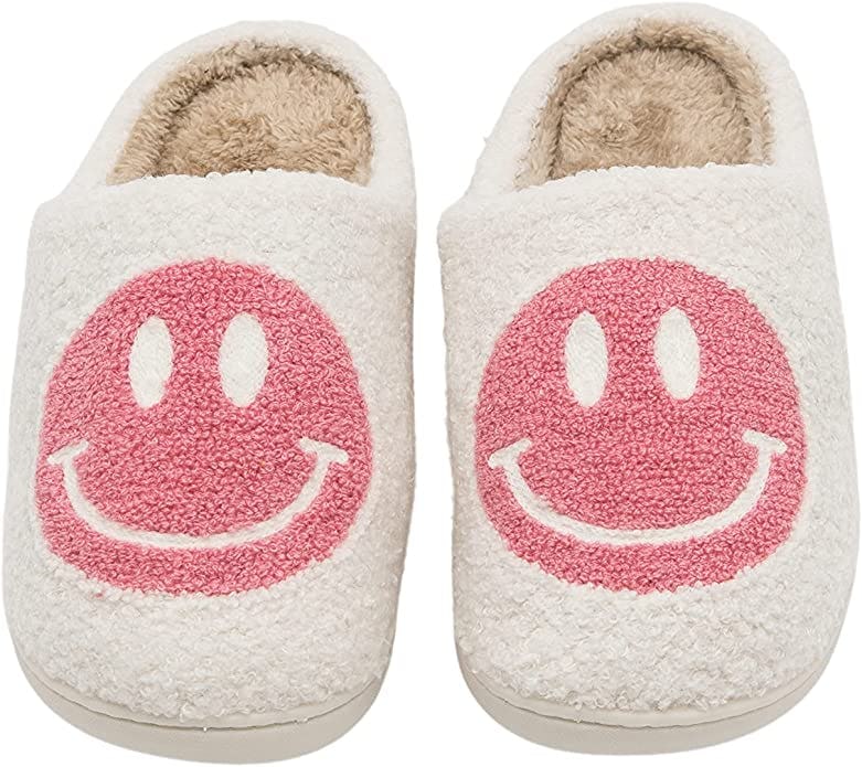 CHATTE Retro Smiley Face Indoor Outdoor Slip-On Slipper