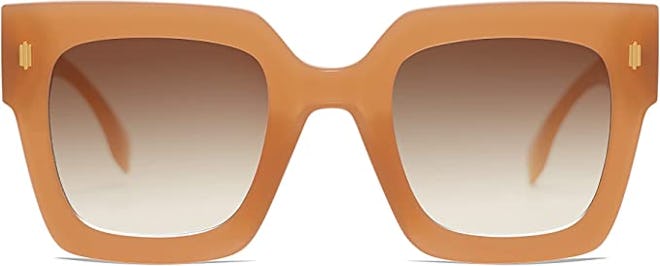 SOJOS Vintage Oversized Square Sunglasses