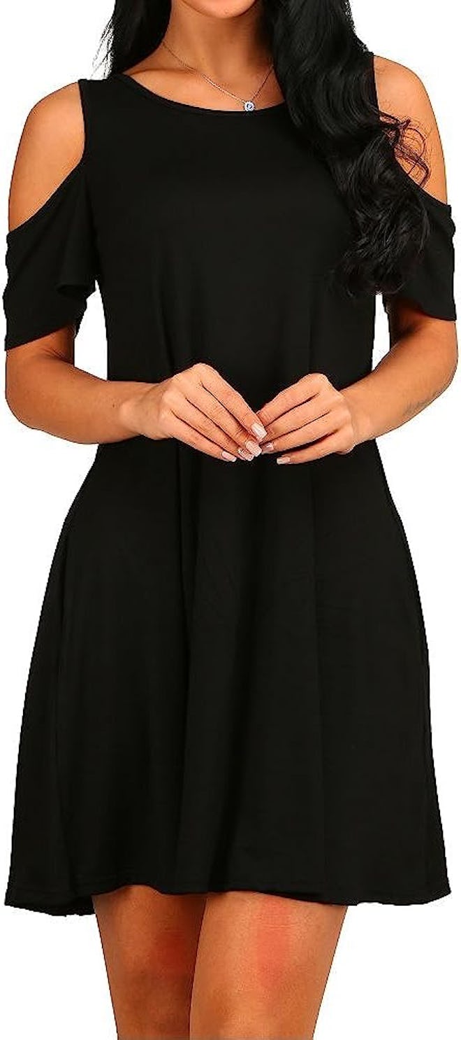 HAOMEILI Cold Shoulder Dress