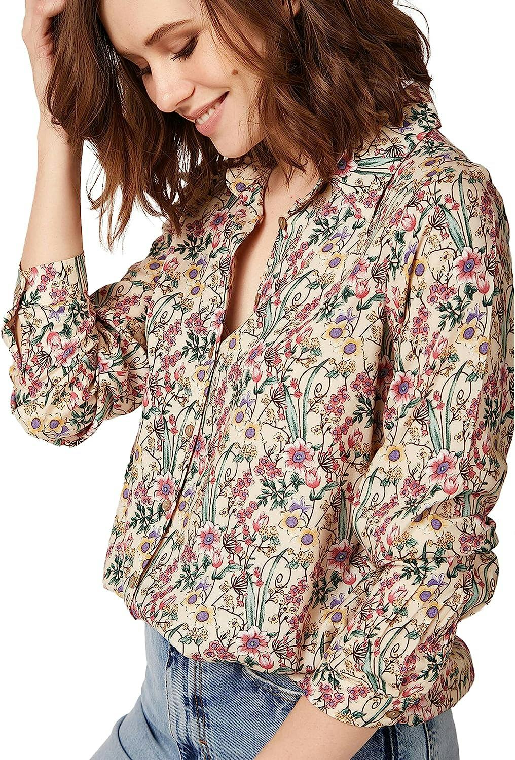 BIG DART Long Sleeve Button Down Shirt