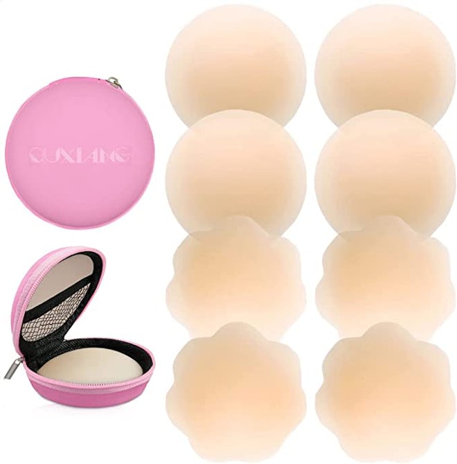 QUXIANG 4 Pairs Pasties Women Nipple Covers