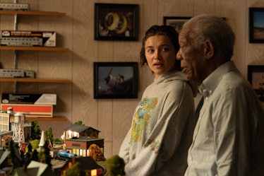 Florence Pugh and Morgan Freeman in A Good Person