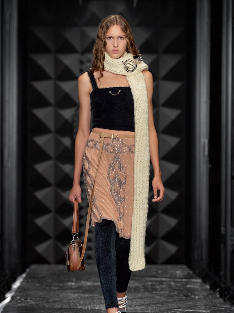 a look from Louis Vuitton fall 2023 runway