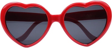Heart-shaped sunglasses are something to bring to the 'Eras Tour' inspired by Taylor Swift. 