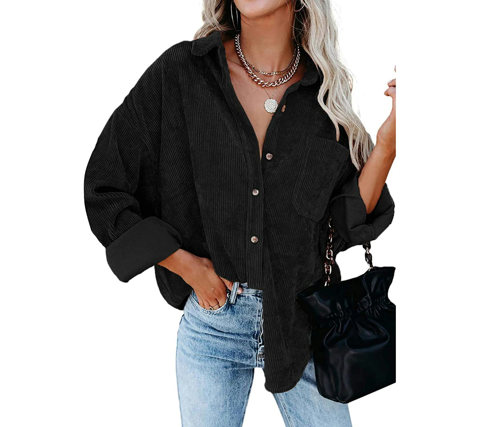 Dokotoo Corduroy Button Down Shirt