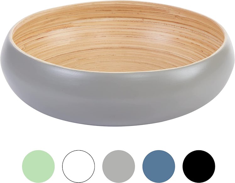 HABITAS Spun Bamboo Fruit Bowl