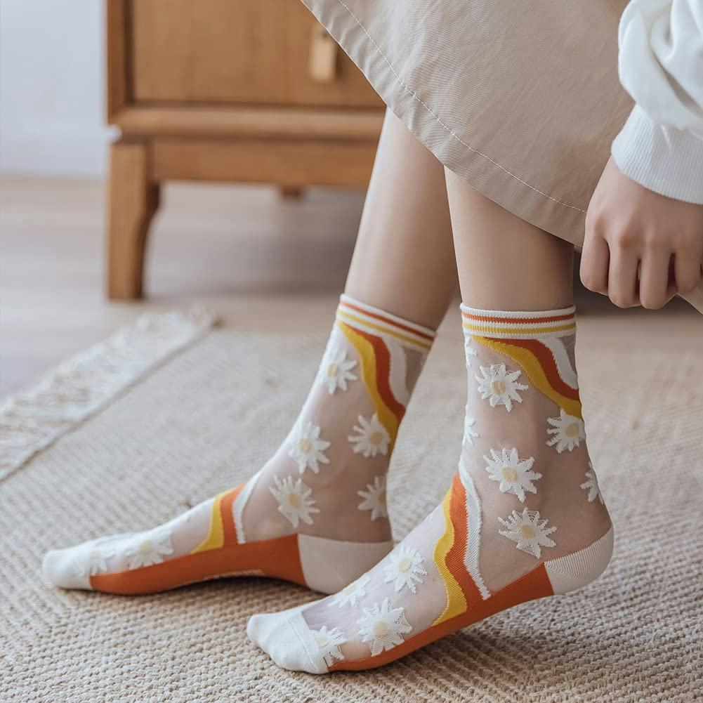 Yomutiur Sheer Socks (5-Pack)