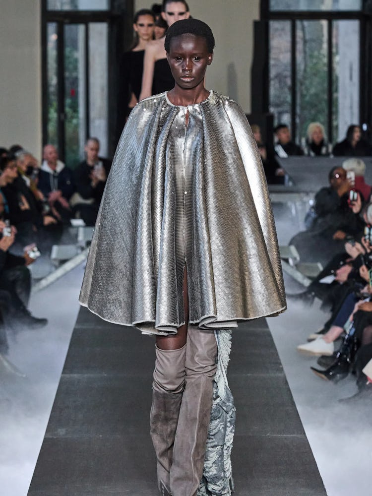 A look from Rick Owens fall 2023 runway