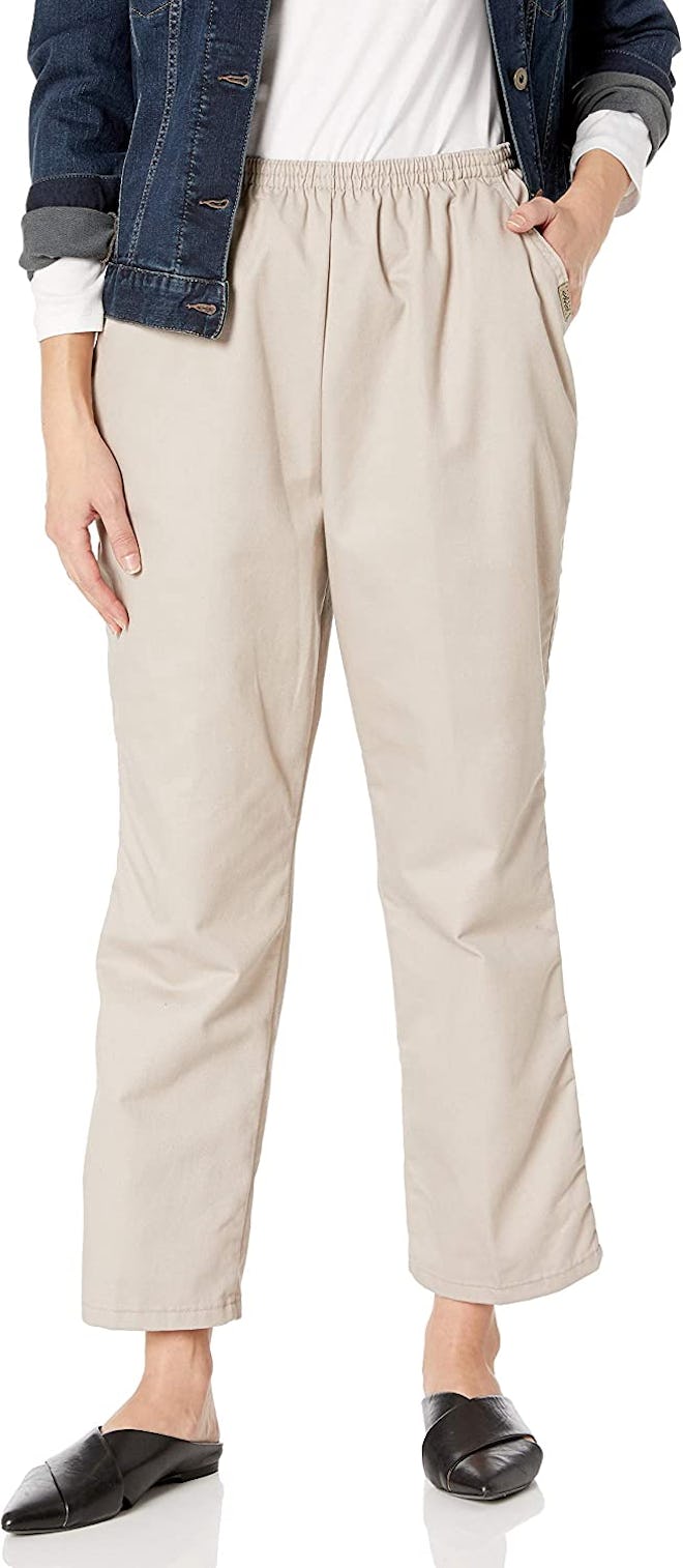 Chic Classic Collection Cotton Pull-On Pants