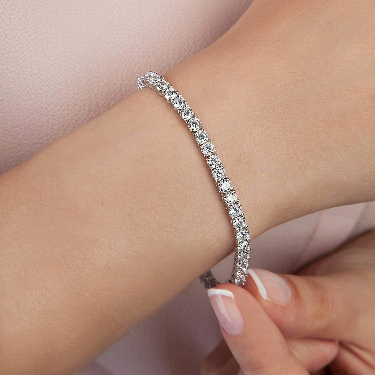 PAVOI Cubic Zirconia Classic Tennis Bracelet